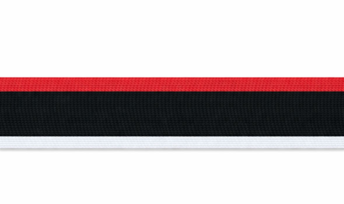 KIRMIZI SİYAH BEYAZ RAŞEL ŞERİT